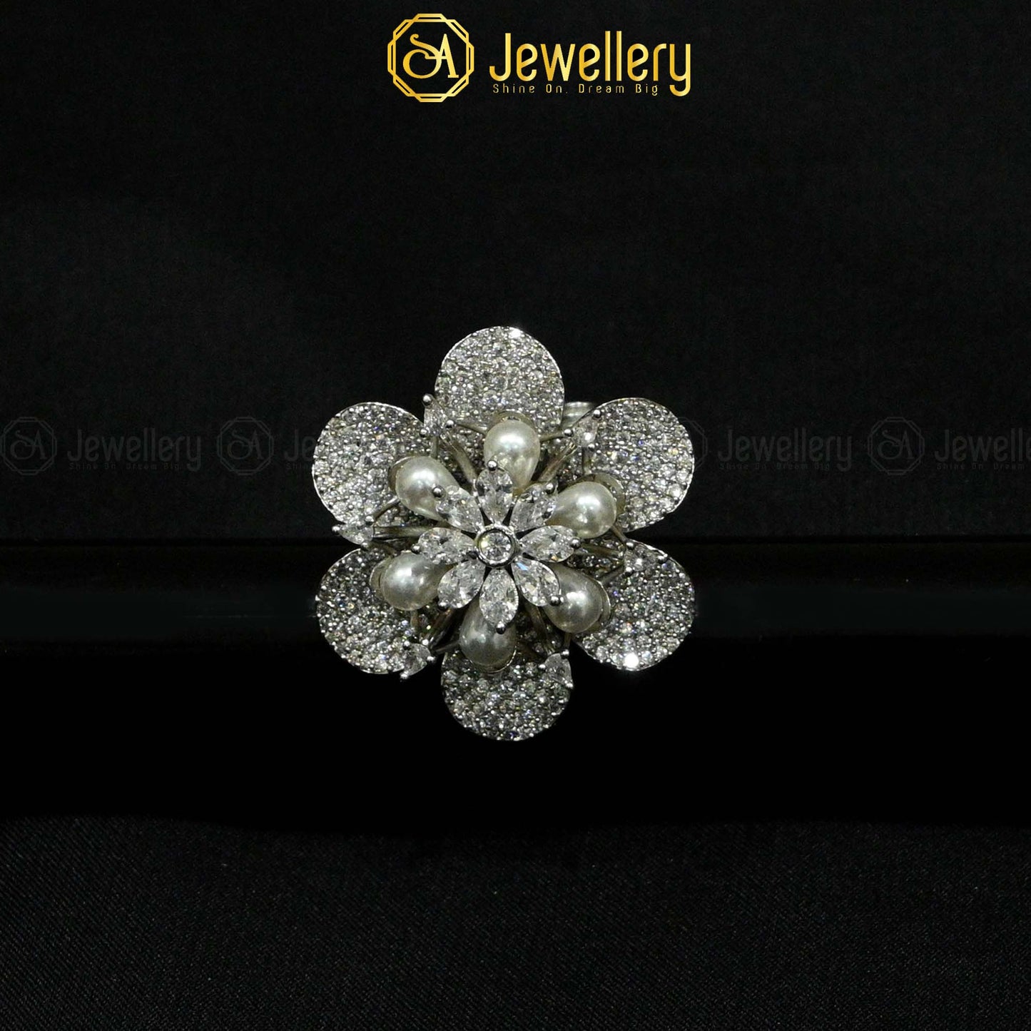 Floral Pearl Ring