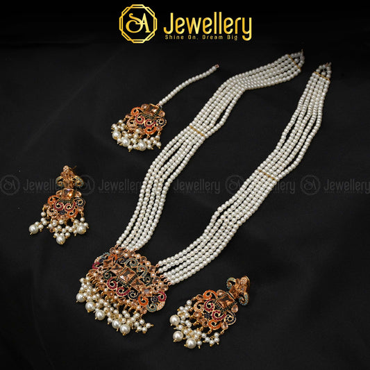 Royal Pearl Mala Set
