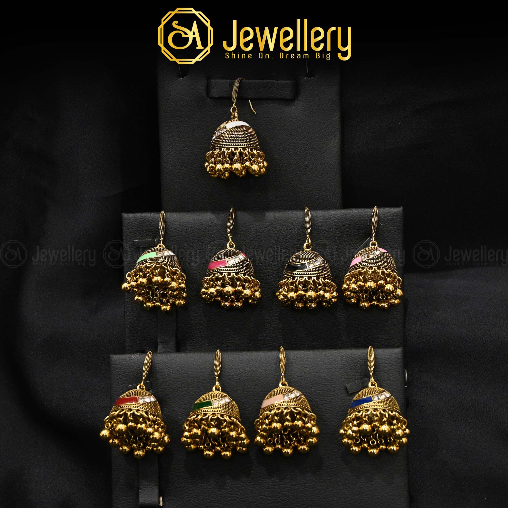 Antique Jhumki Earrings – Timeless Ethnic Elegance