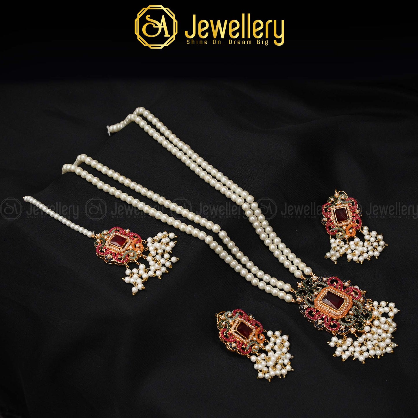 Noratan Pearl Mala Set