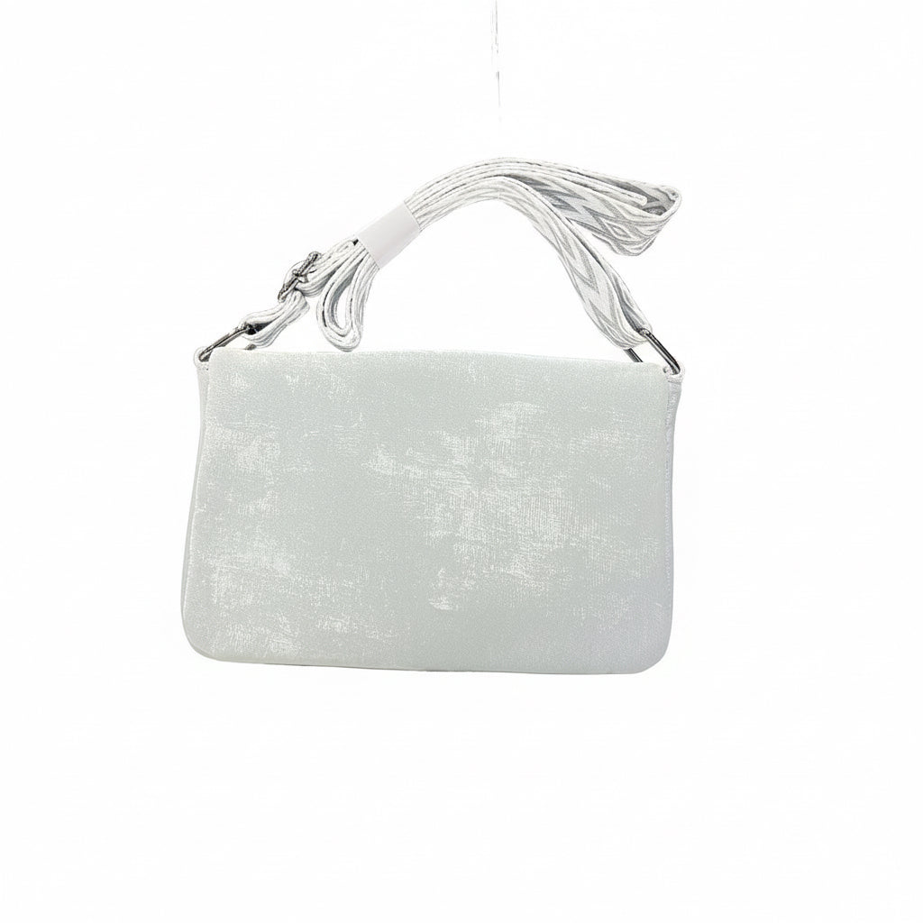 Imported Luxury Velvet Shoulder Bag Modern Crossbody with Metallic 'O' Hardware SA jewelry pk