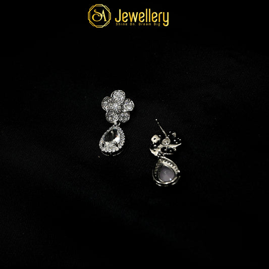 Elegant Zircon Earrings with Teardrop China Kerat