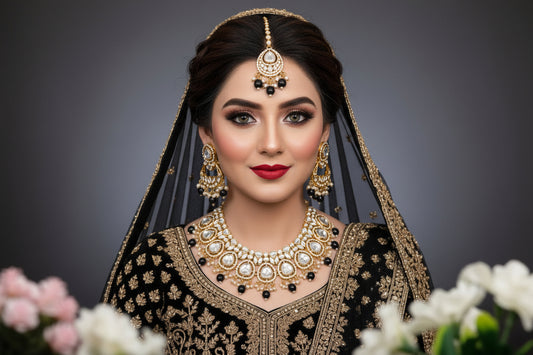 Premium Indian kundun Bridal set SA jewellery pk