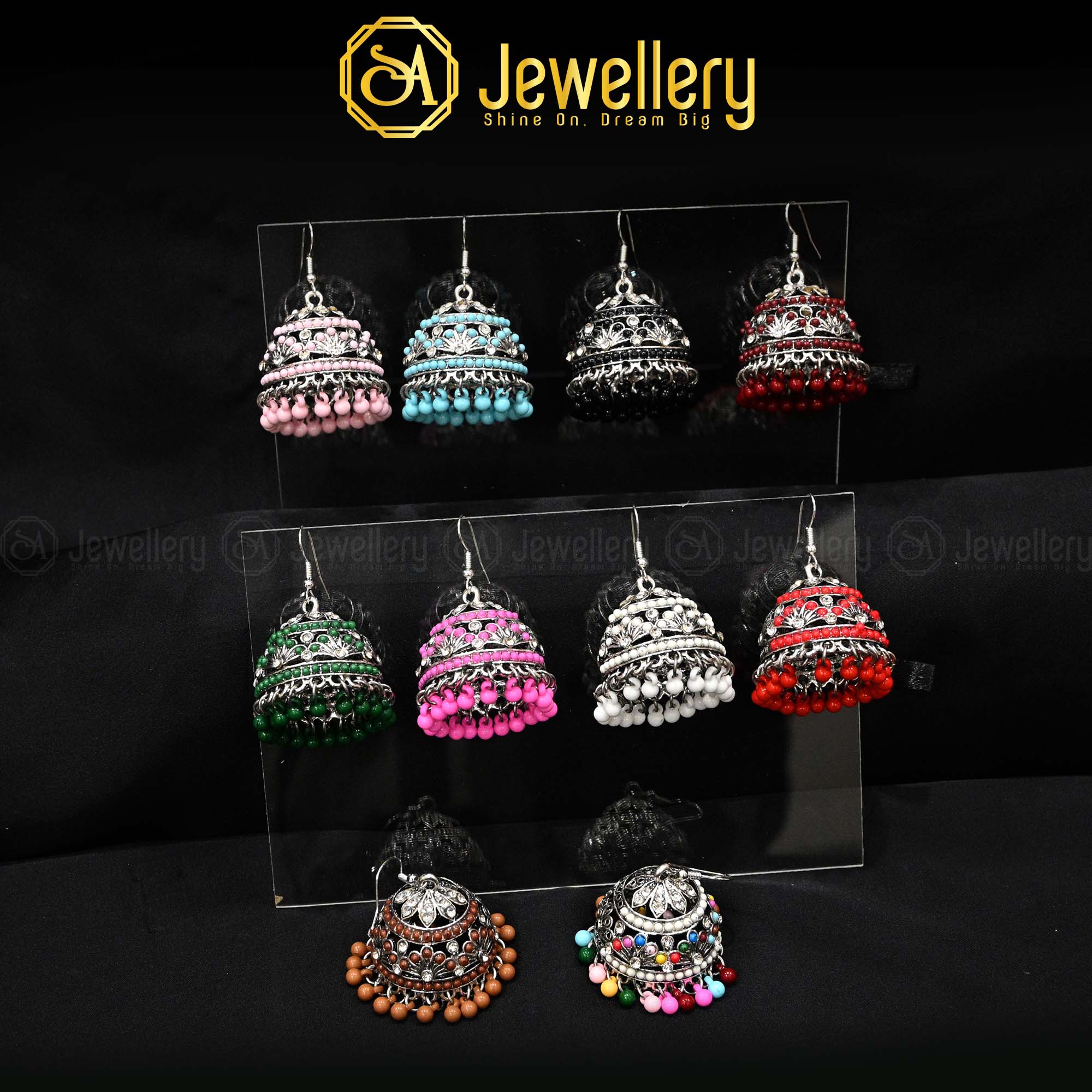 Colorful Meenakari Jhumki Earrings – Traditional Ethnic Jewelry
