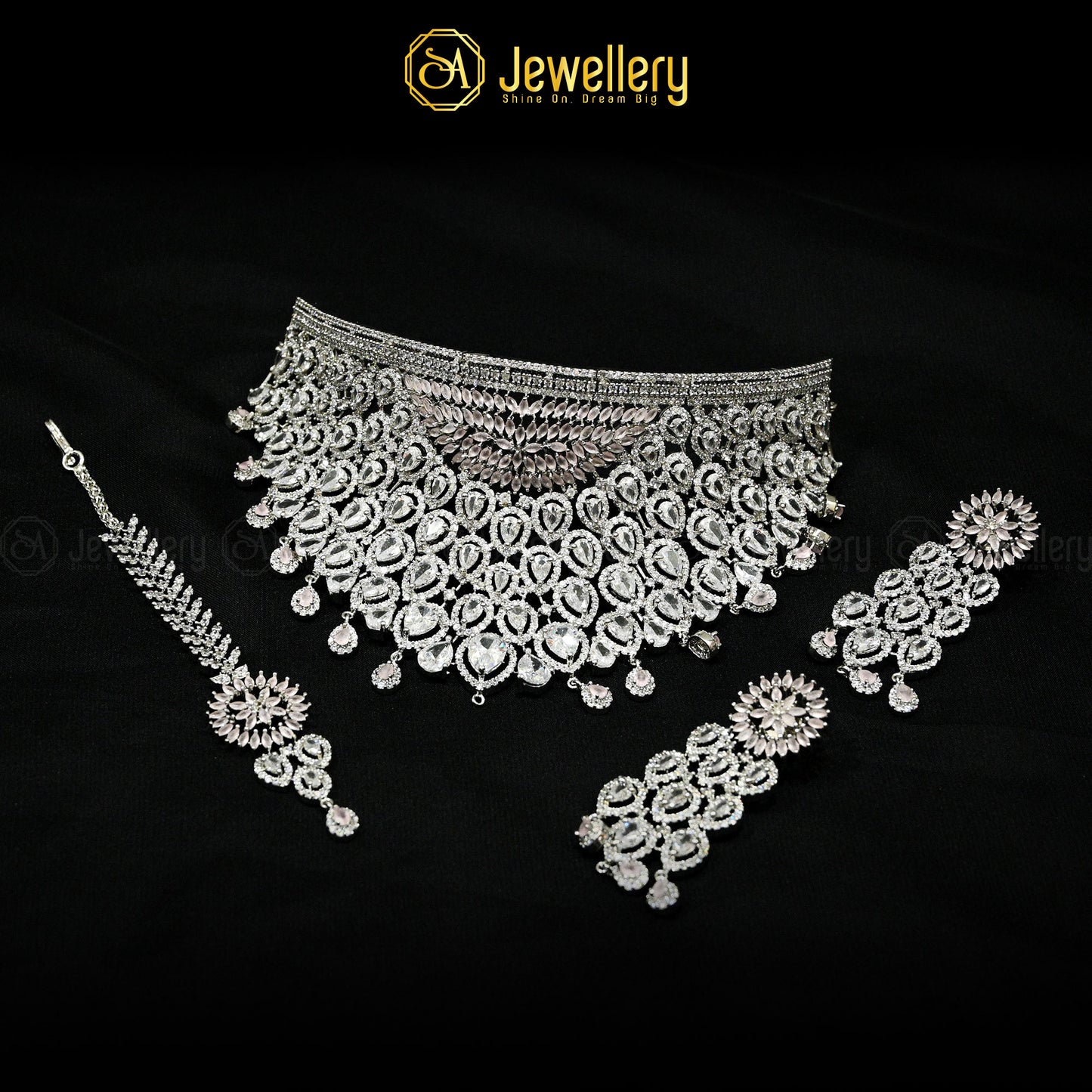 Diamond Collar Bridal Set