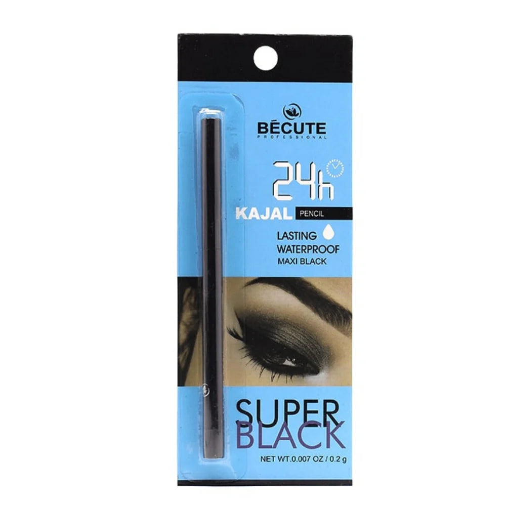 BECUTE 24H KAJAL PENCIL LASTING WATERPROOF MAXI BLACK