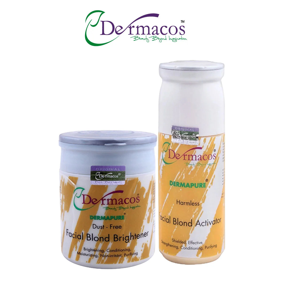 DERMACOS BLEACH PACK WHITENING BLOND 200ML WITH BRIGHTER 200GM