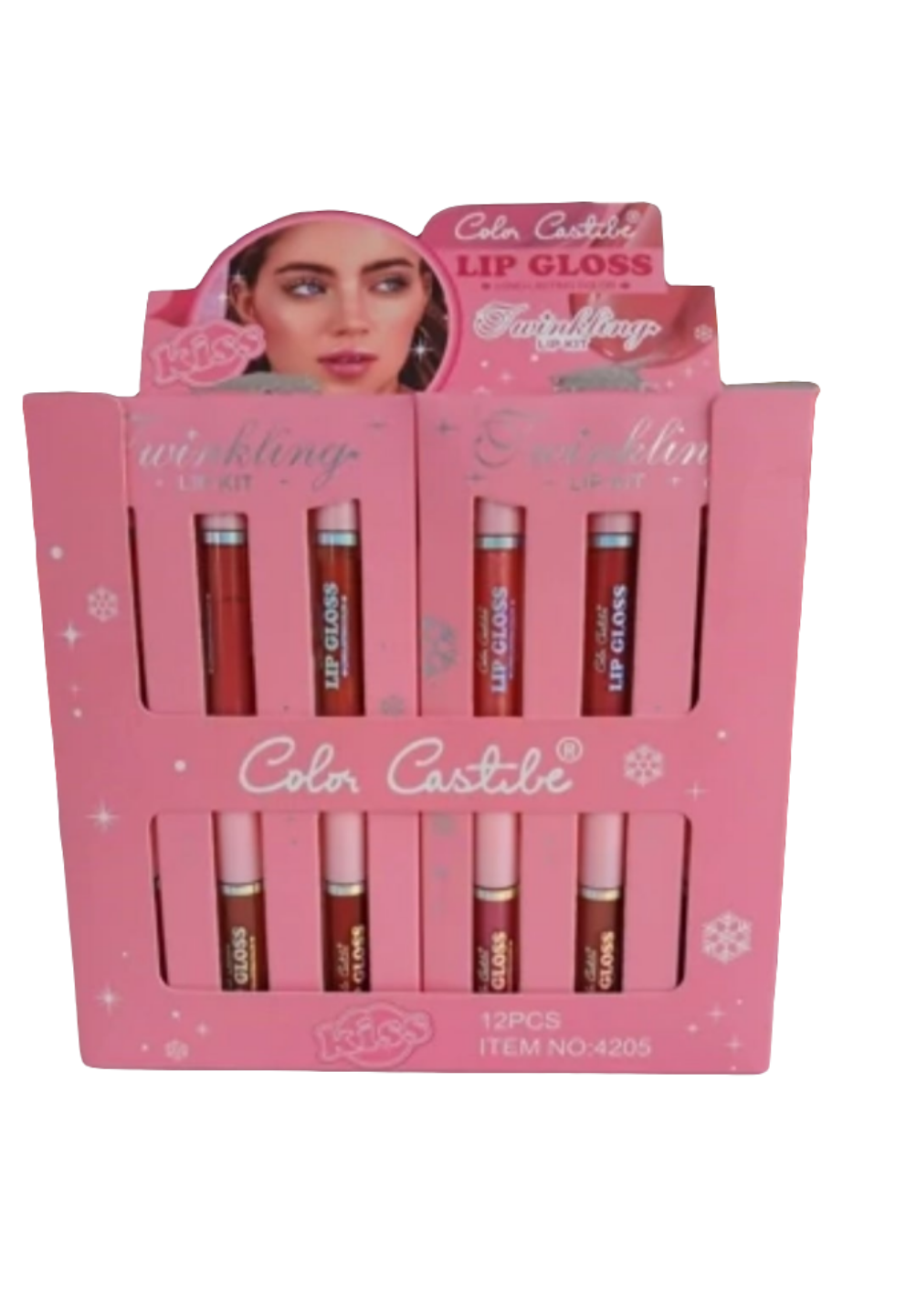 Color Castle 6pcs LipGloss Set Shine & Matte Twinkling Lip Kit Waterproof Long Lasting SA jewelry pk