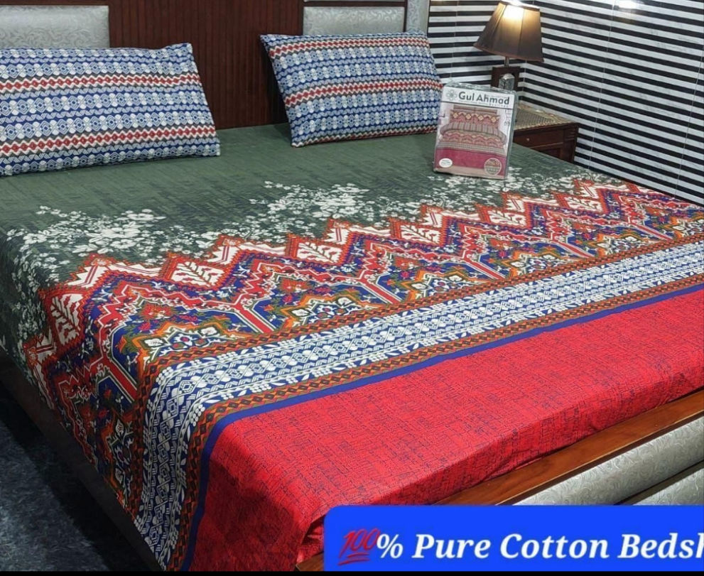 Cotton bed sheets