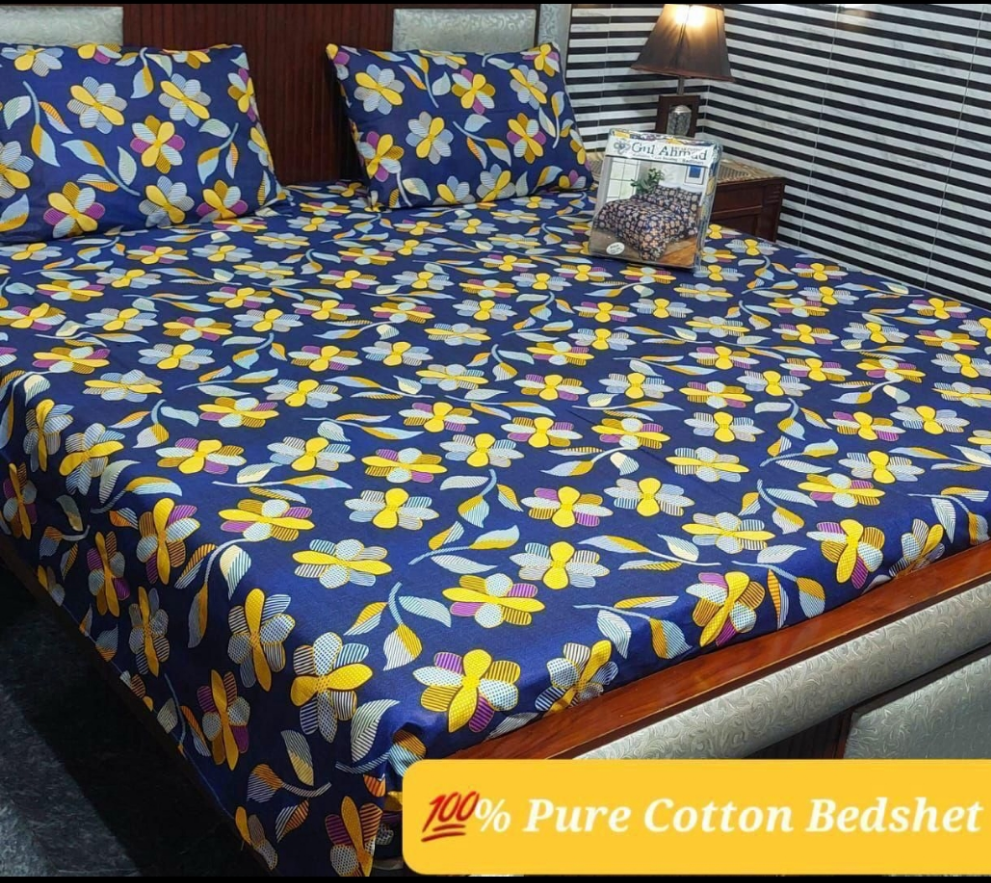 Cotton bed sheets