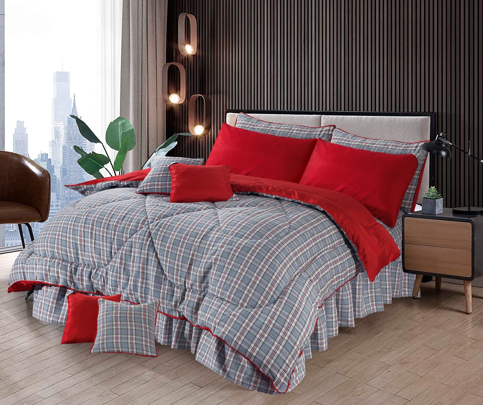ROYAL TWIST CTN RAZAI Buy 10 PCS Bedding Set Online – Soft & Stylish Bed Sheets with Cushions"
