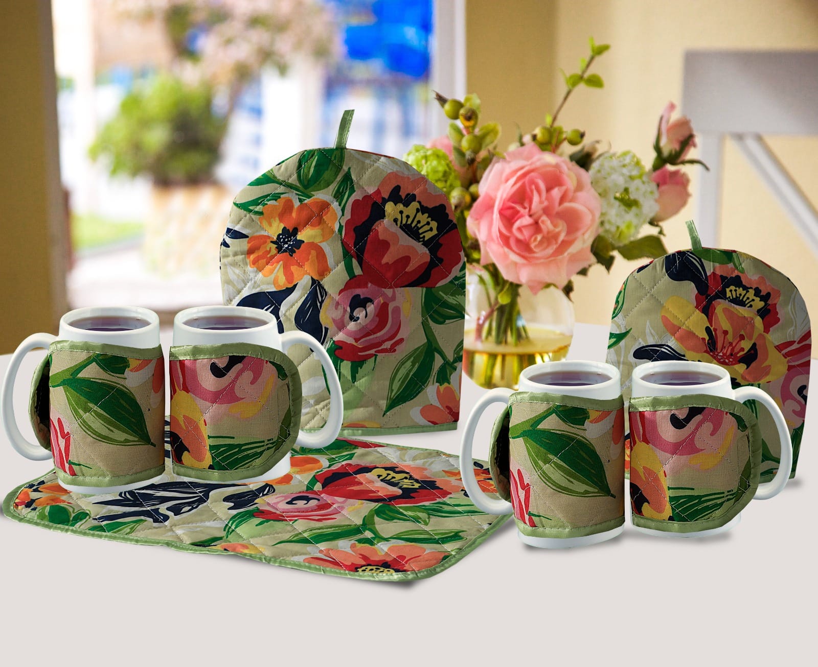 7 Pcs Tea Cozy Set for Kitchen & Table – Insulated, Washable & Beautiful Designs by SA jewelry pk