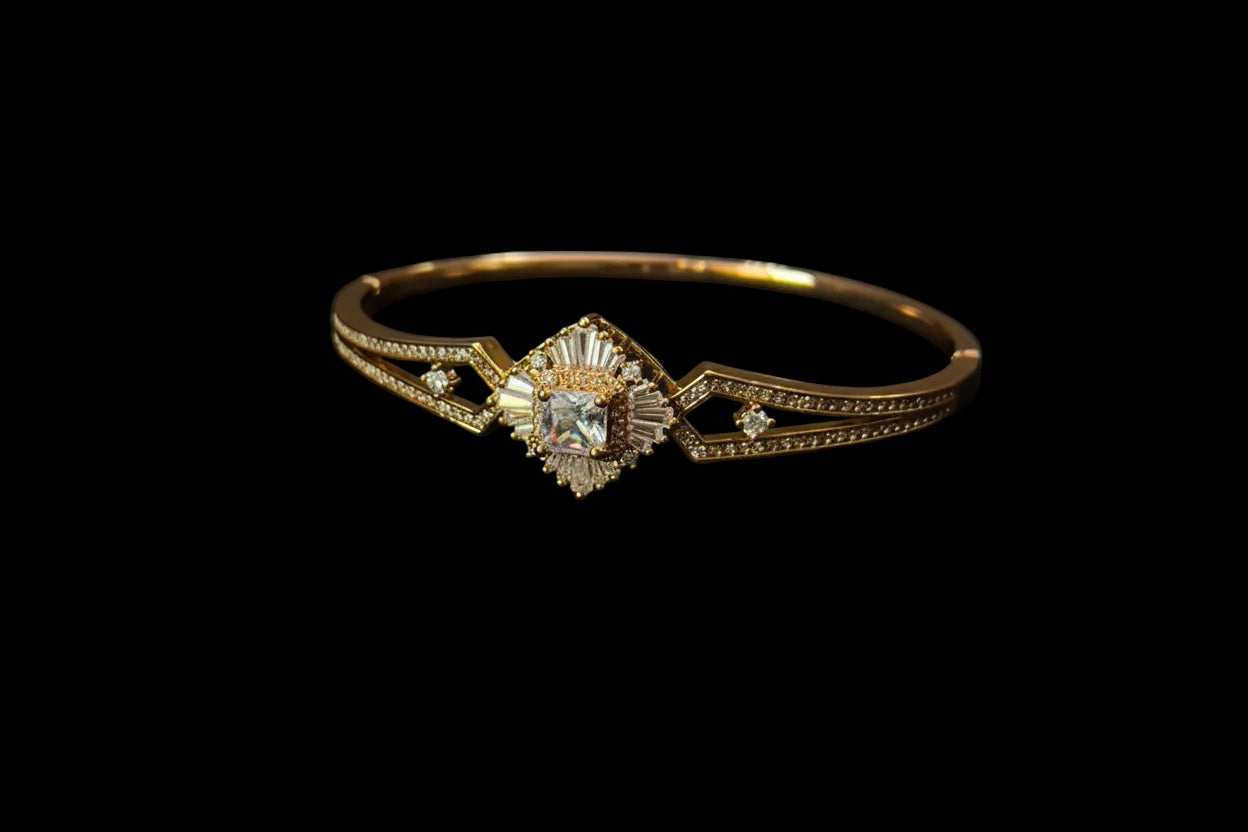 American Diamond jadao stones openable Brecelet
