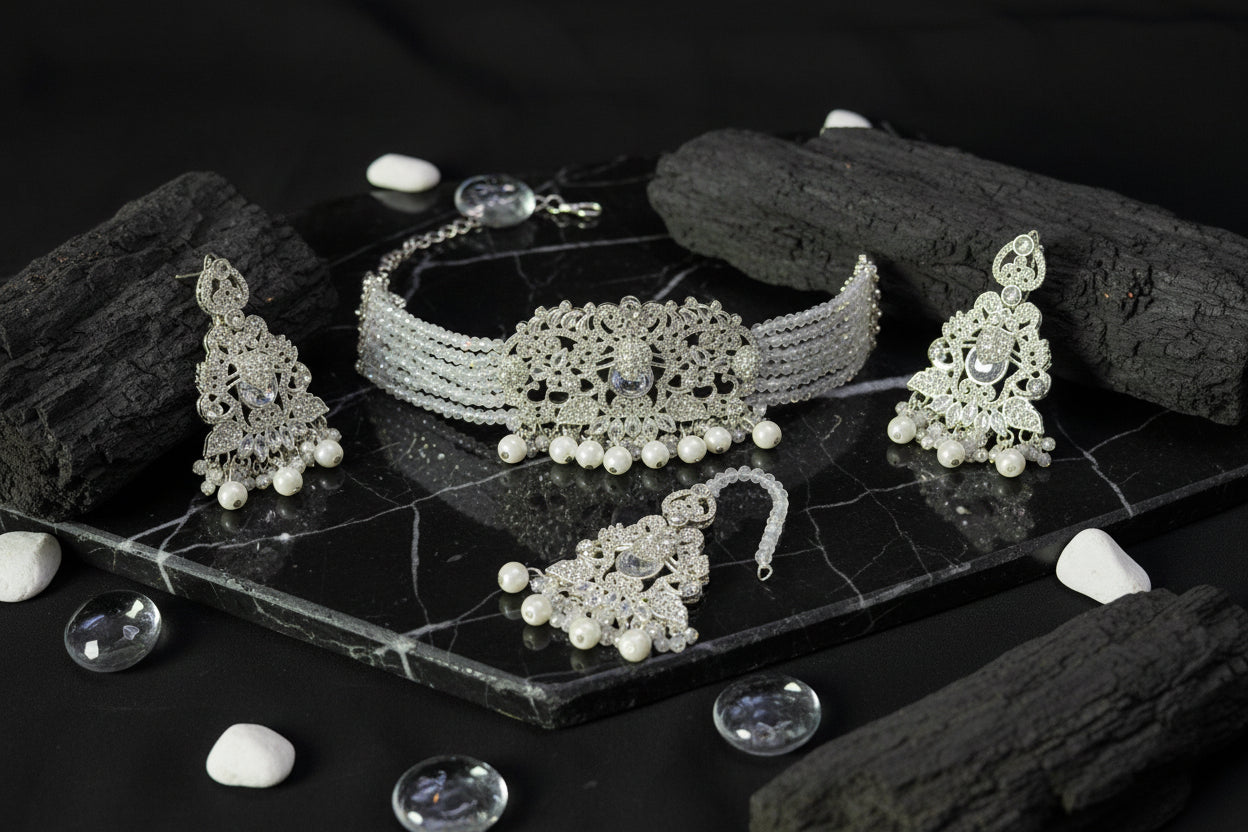 Turkish choker set with teeka S A jewellery pk
