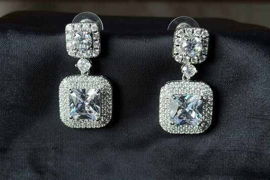 Earring American Diamond jadao stones SA jewellery pk
