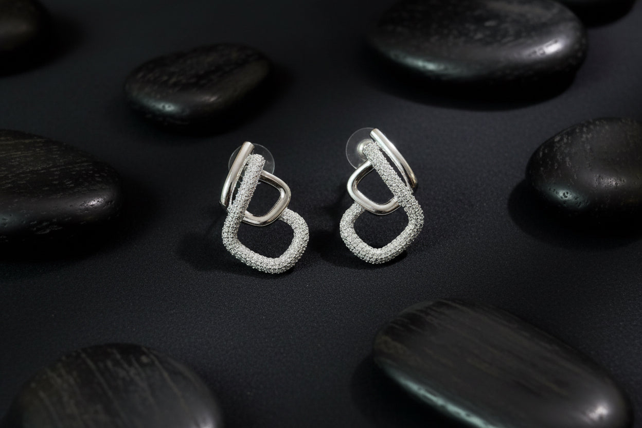 One Karat AD Zircon Earrings SA Jewewllery PK
