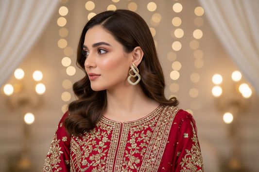 One Karat AD Zircon Earrings SA Jewewllery PK