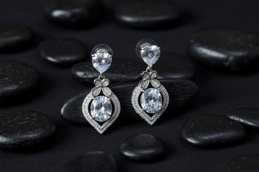 ONE Karat AD Zircon Earrings SA Jewellery pk