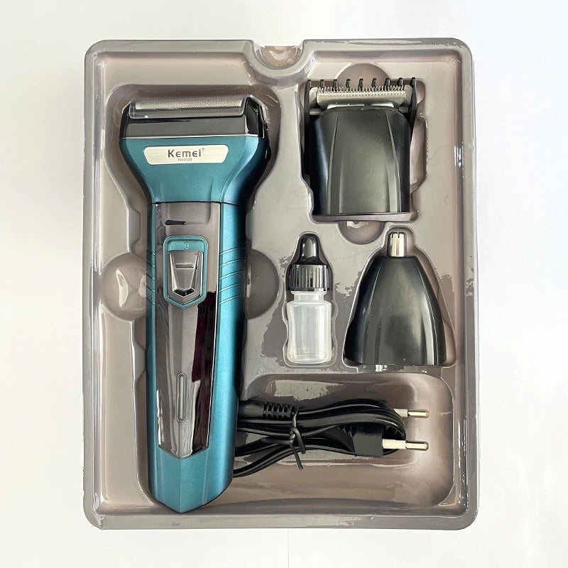Kemei KM-6330 3 in 1 Professional Hair Trimmer Super Grooming Kit Shaver Clipper Nose Trimmer