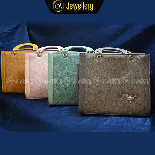 Elegant Embossed Handbag Collection