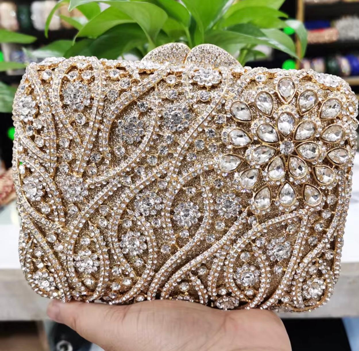 Buy Bridal Diamond Clutch for Women – Luxury Crystal Wedding & Party Purse SA jewelry pk
