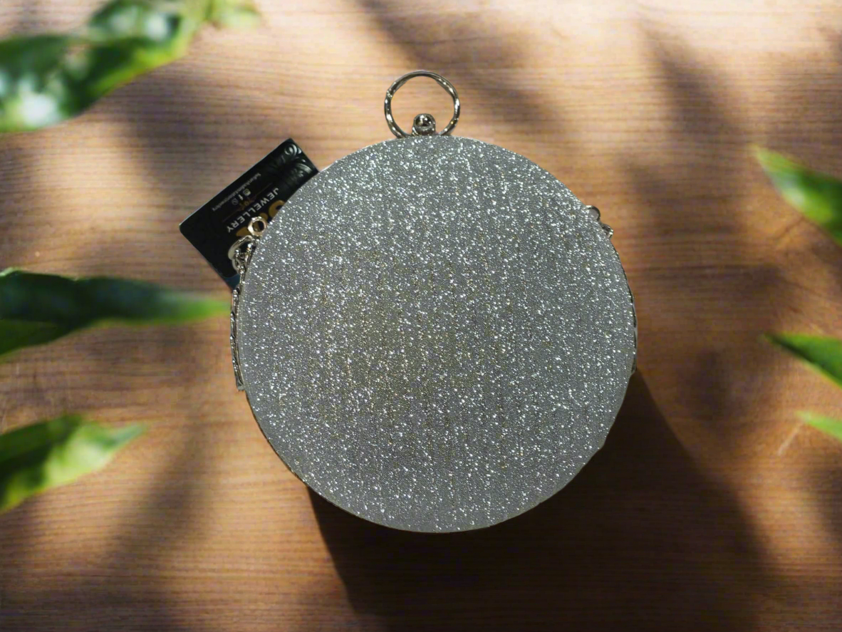 Women’s Luxury Sparkling Round Clutch Wedding & Party Clutch SA jewelry pk