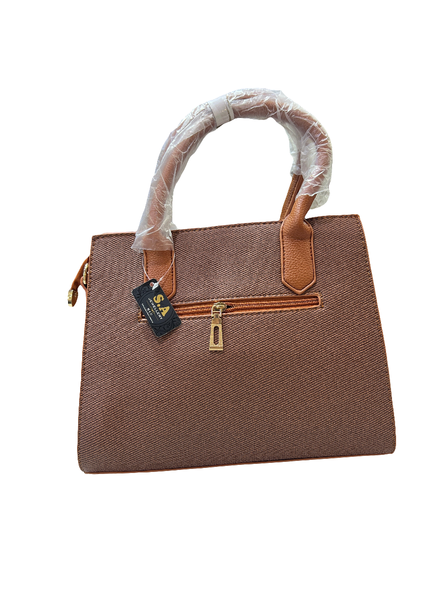 BRWON style with this elegant women handbag.