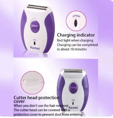 Kemei KM-280R Hair Removal Shaver for Women