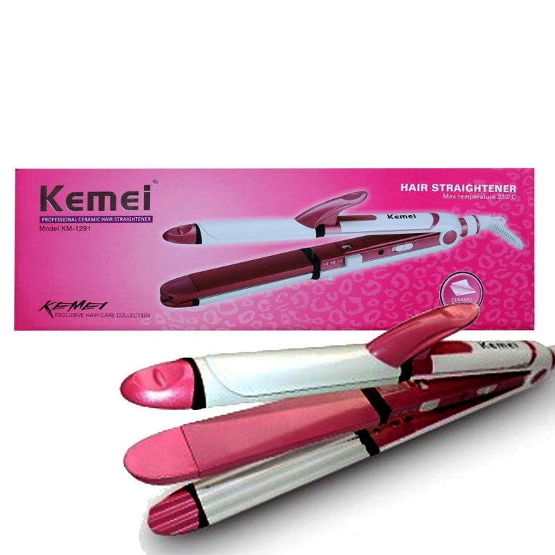 Kemei Pakistan KM-1291 3 in 1 Hair Straightener