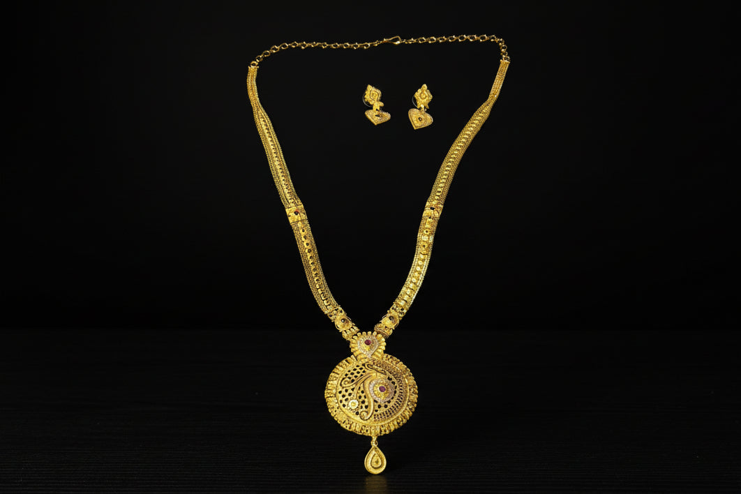 "Latest Gold Plated Bridal & Wedding Jewelry Mala Sets SA jewelry pk"