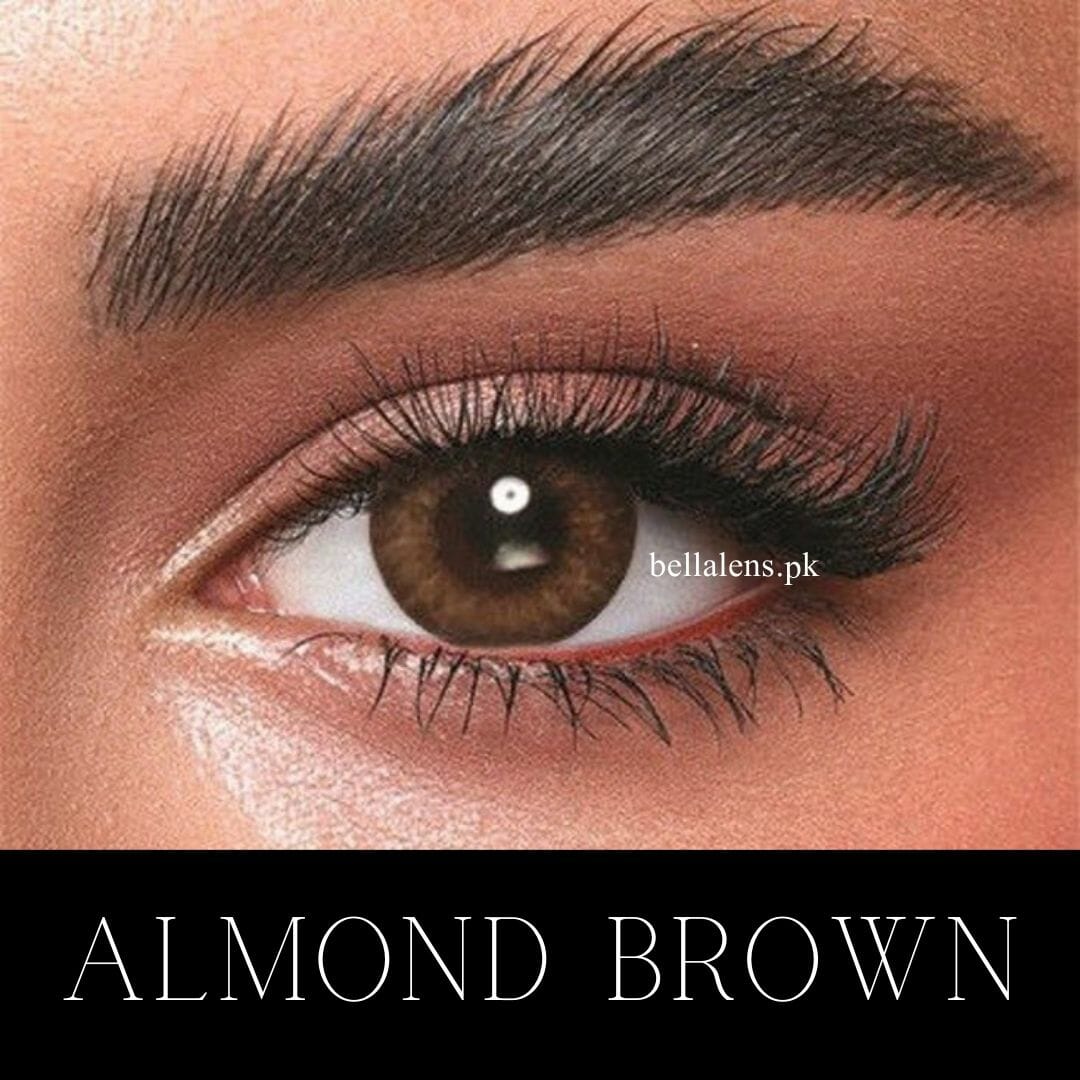 BELLA CONTACT LENSES ALMOND BROWN