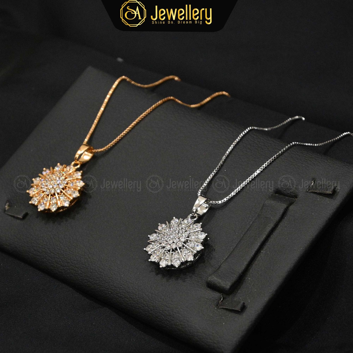 Sparkling Snowflake Pendant Necklace