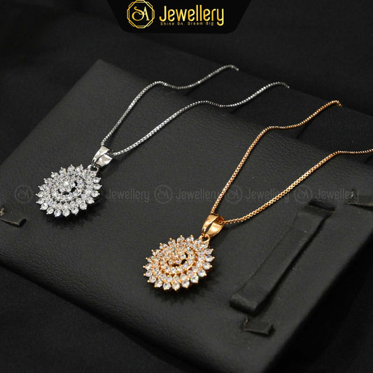Luxurious Double-Layer Crystal Pendant