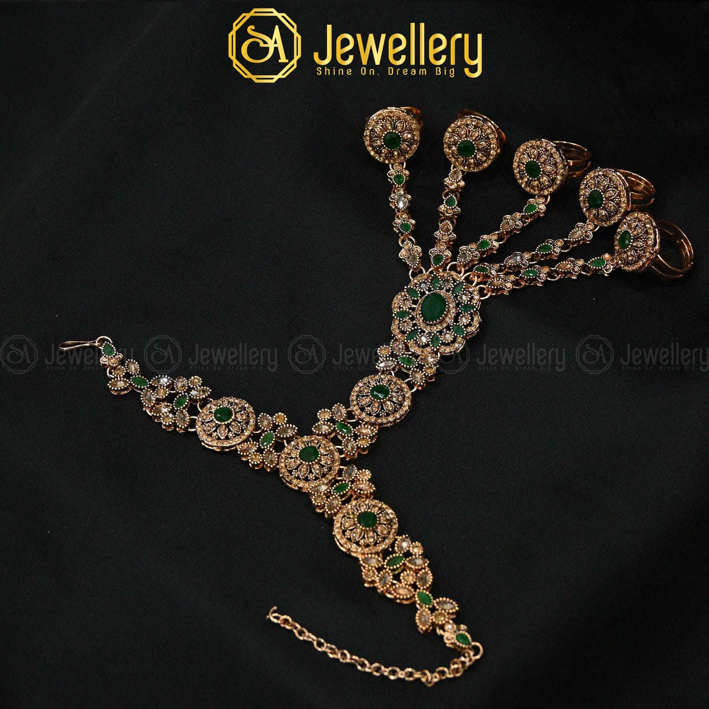 Gold 5-Finger Bracelet
