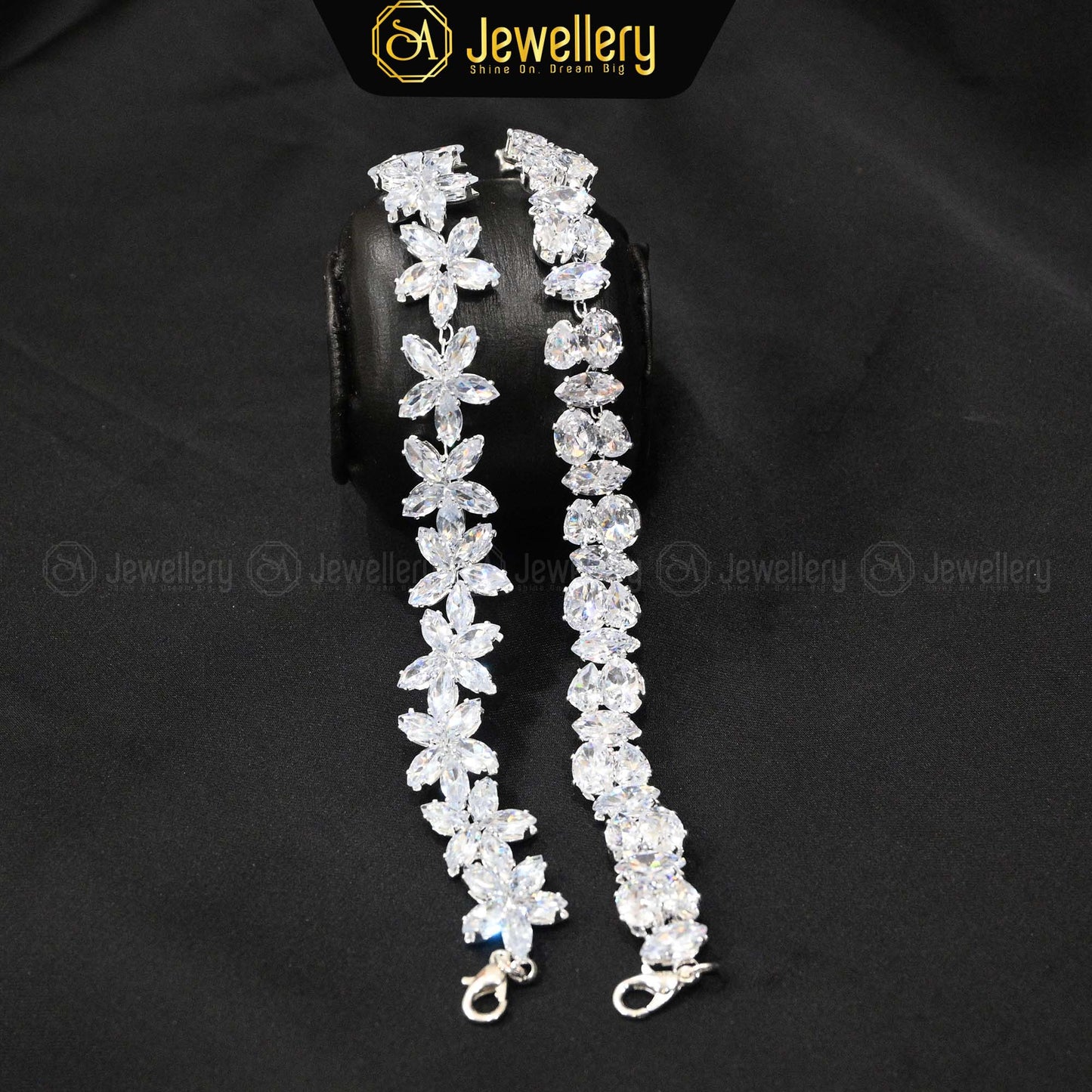Luxury Floral Crystal Bracelets