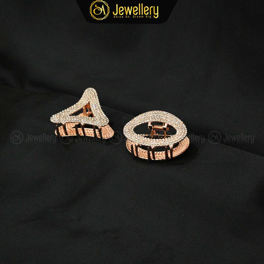 Luxury Rose Gold Hair Claw Clips