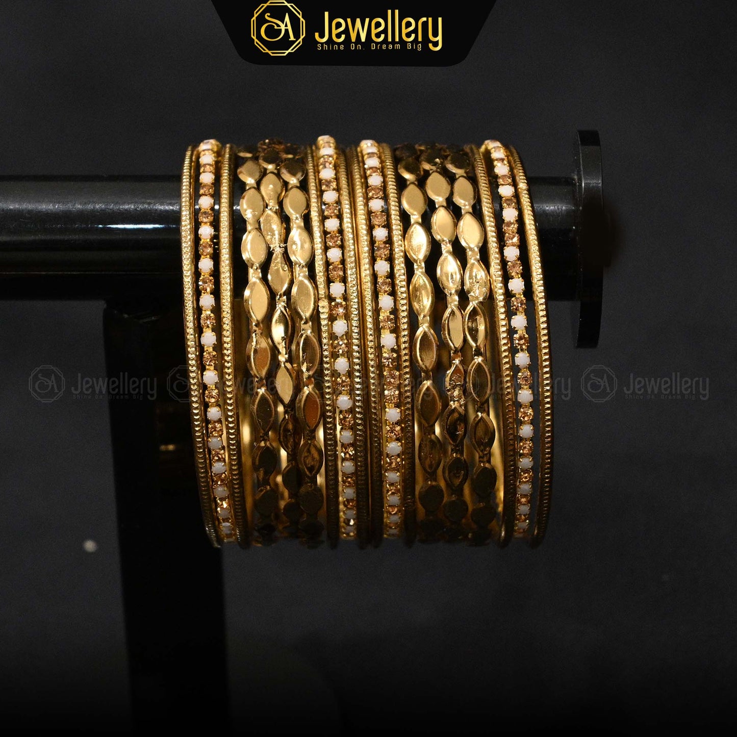 Antique Gold-Plated Bangles Set