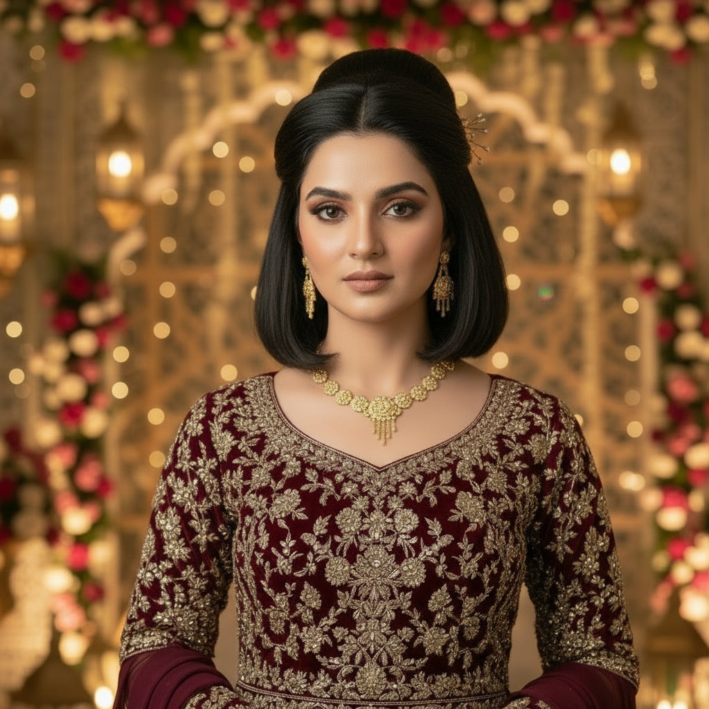 ​"Latest Gold Plated Bridal & Wedding Jewelry Sets SA jewelry pk"