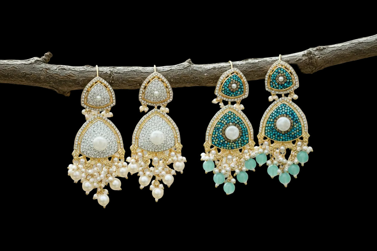 Turkish Heritage Stone Earrings SA jewellery pk
