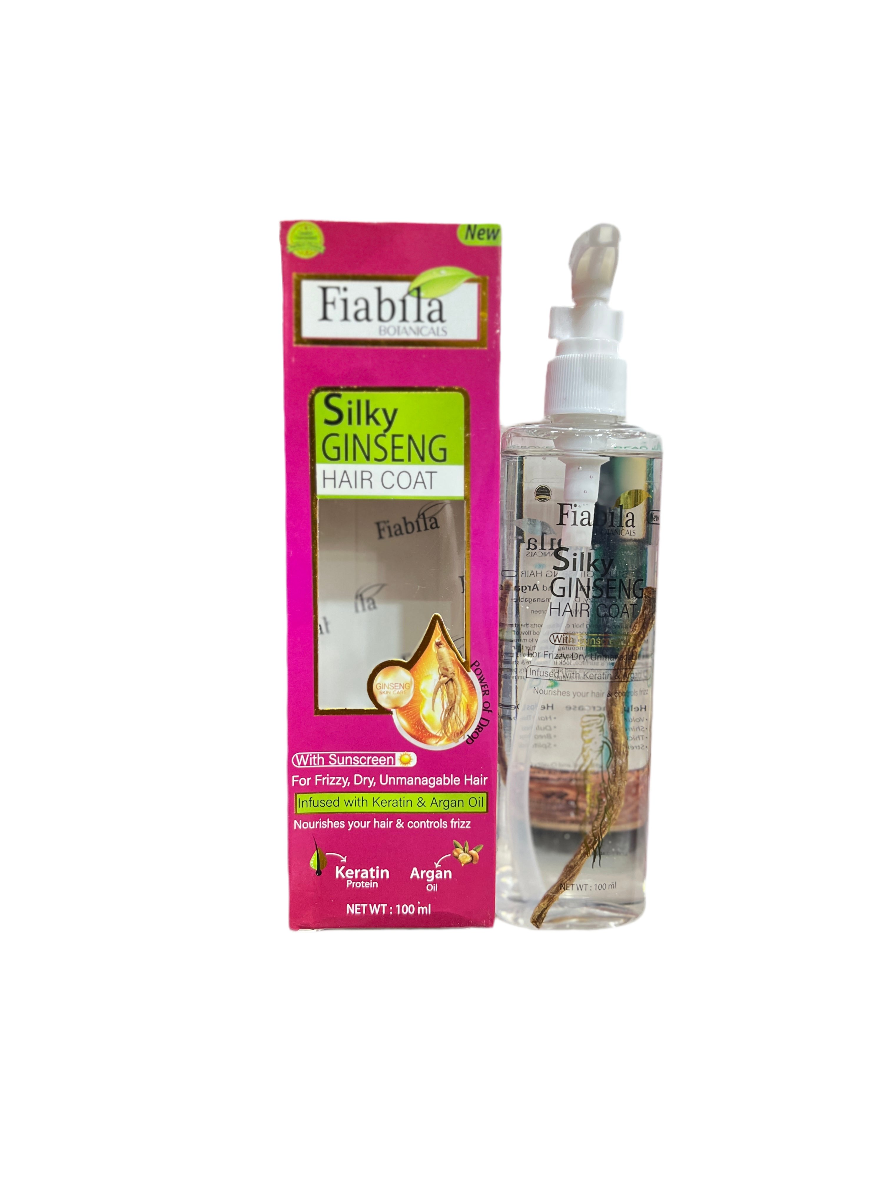 Fibula Silky Ginseng Hair Coat Anti Frizz Smooth & Shiny Hair Serum Hair Protection SAJewelry pk 