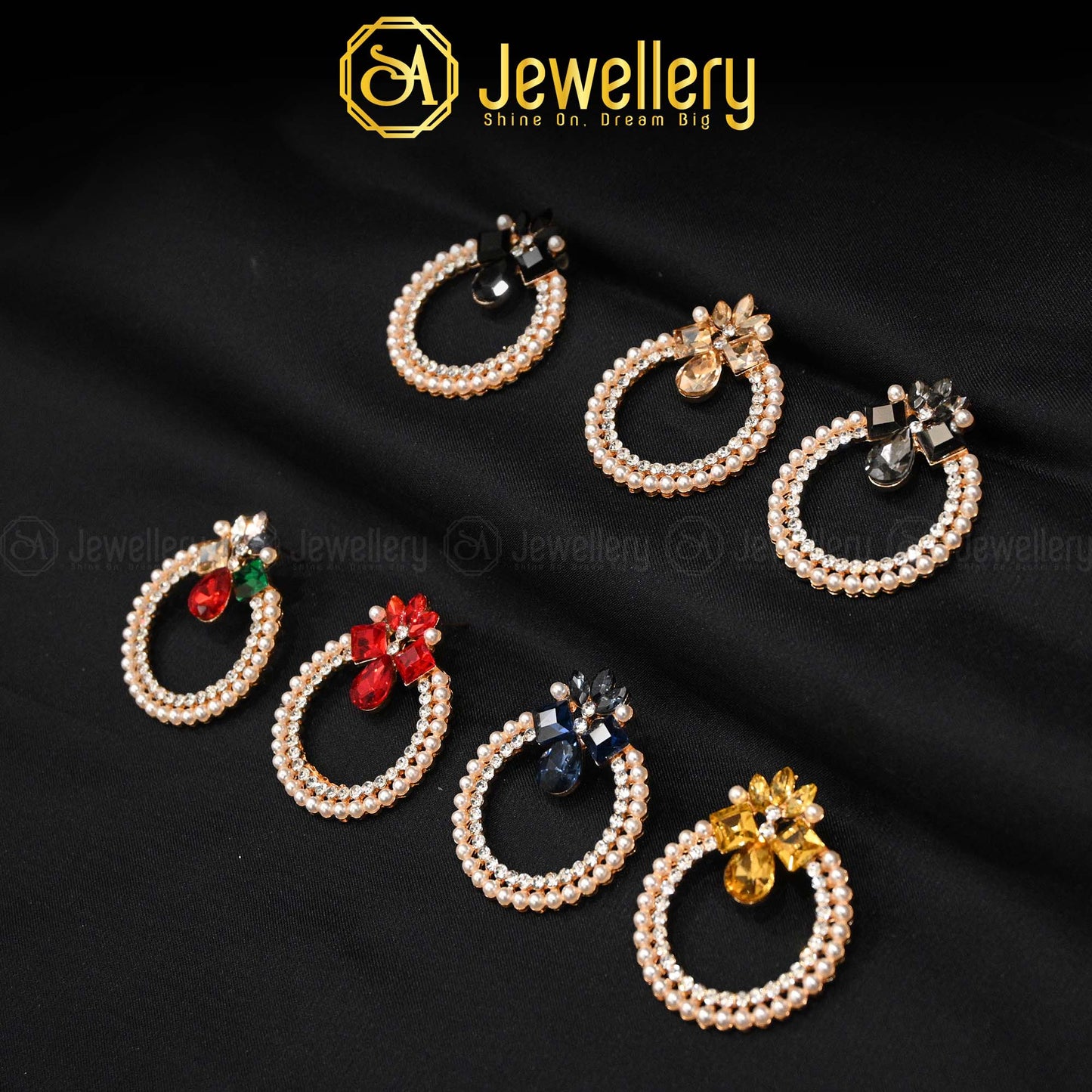 Elegant Pearl Hoop Earrings