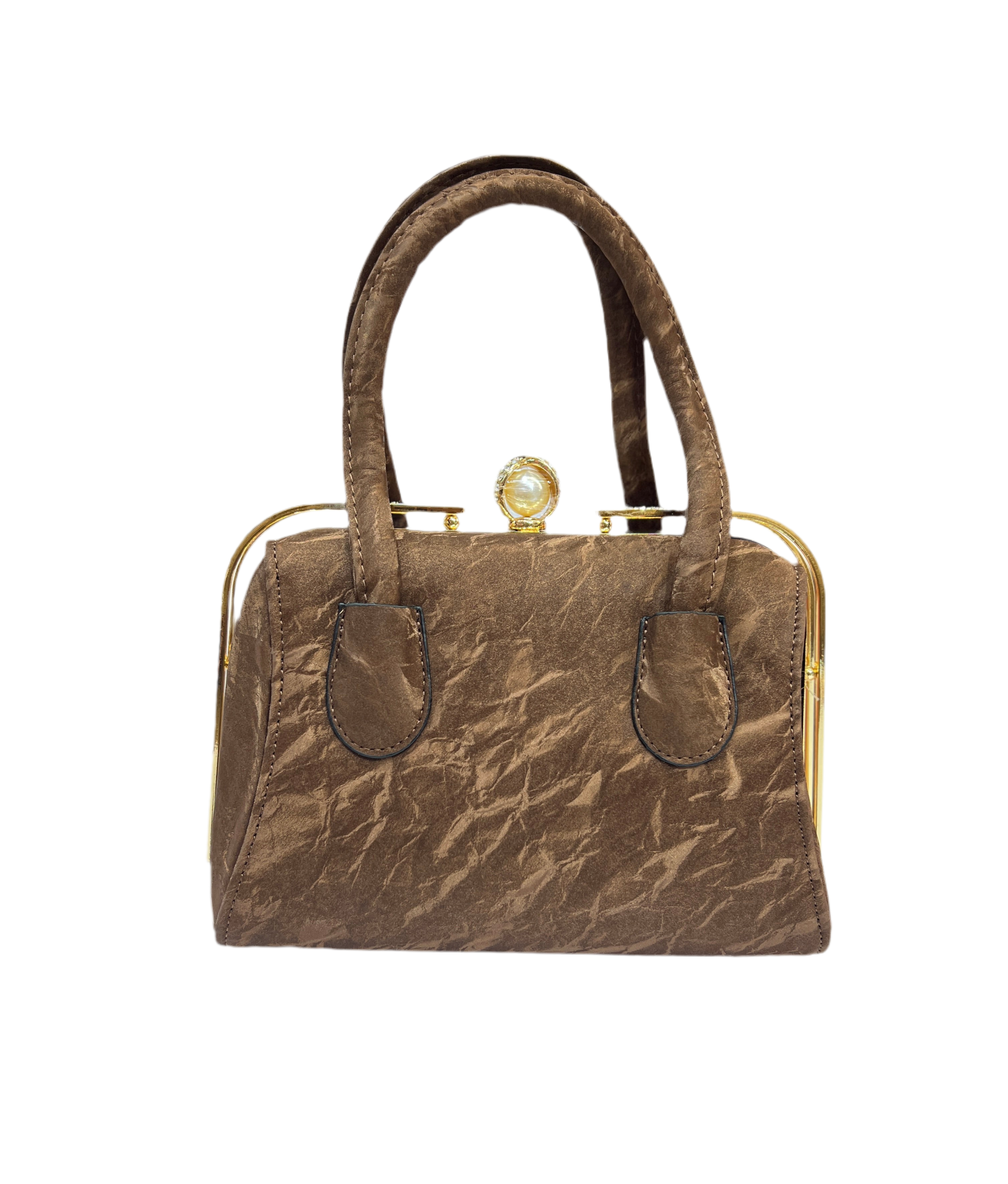 Luxury Light Brown Leather Bag with Elegant Texture SA jewelry pk