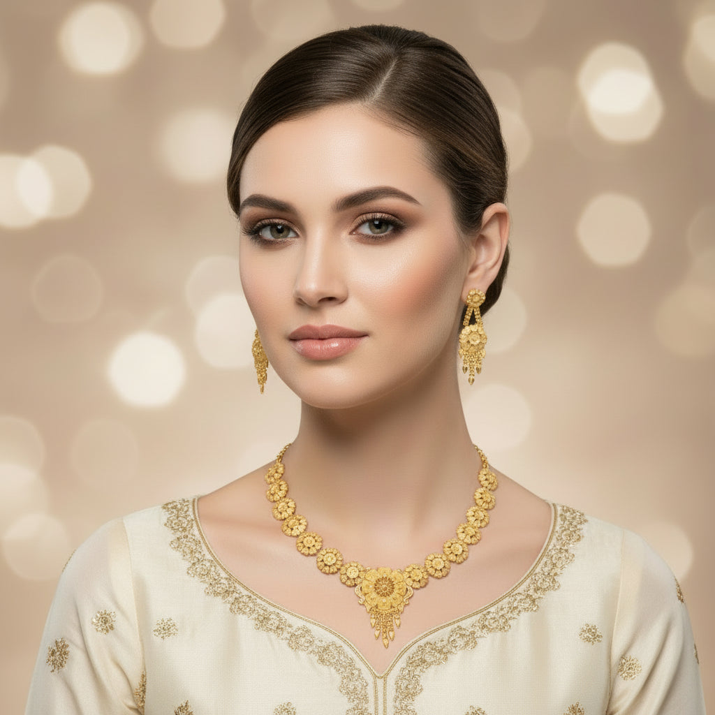 ​"Latest Gold Plated Bridal & Wedding Jewelry Sets | [SA jewelry pk]"