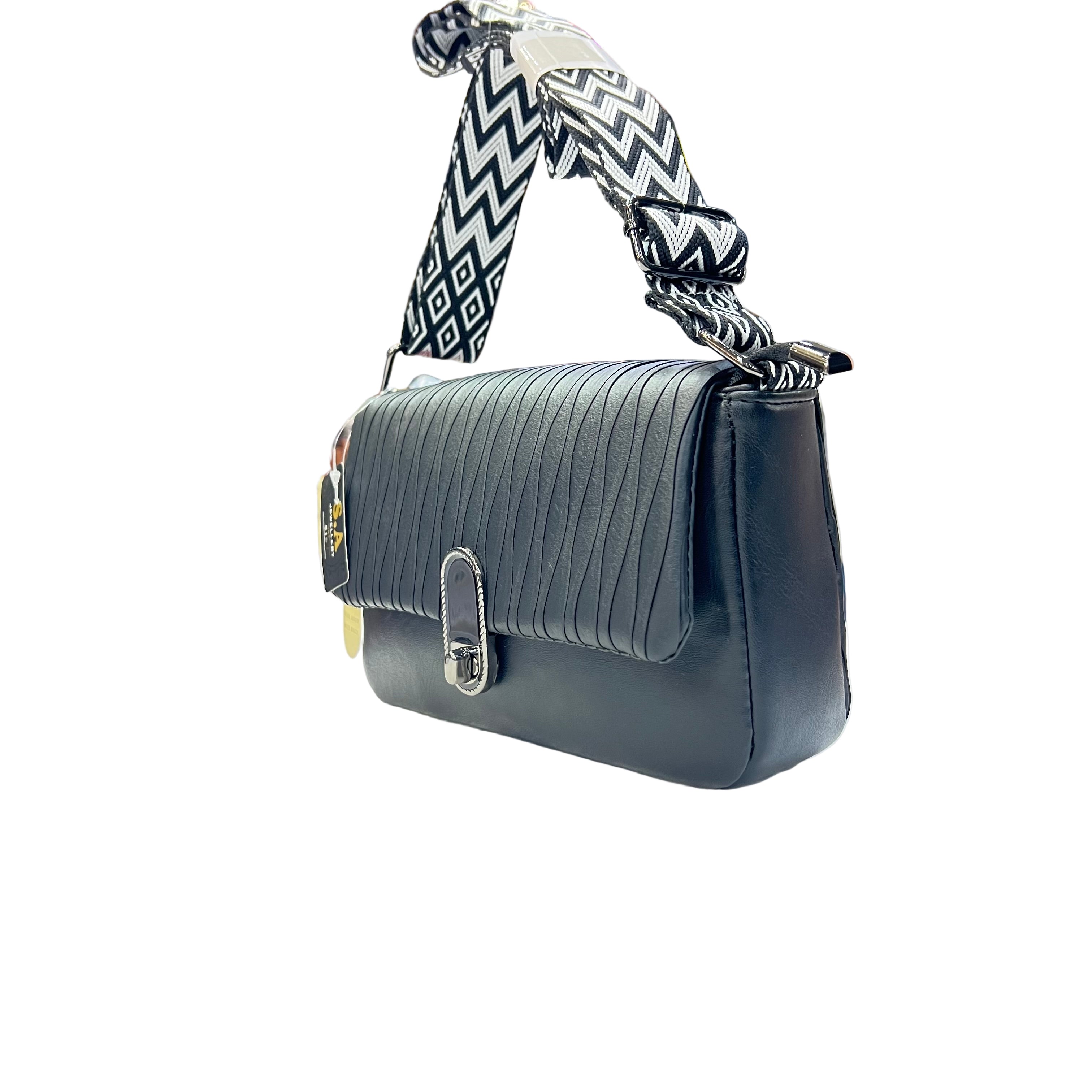 Elegant Pleated Shoulder Bag | Ladies Quilted Crossbody with Statement Lock SA jewelry pk