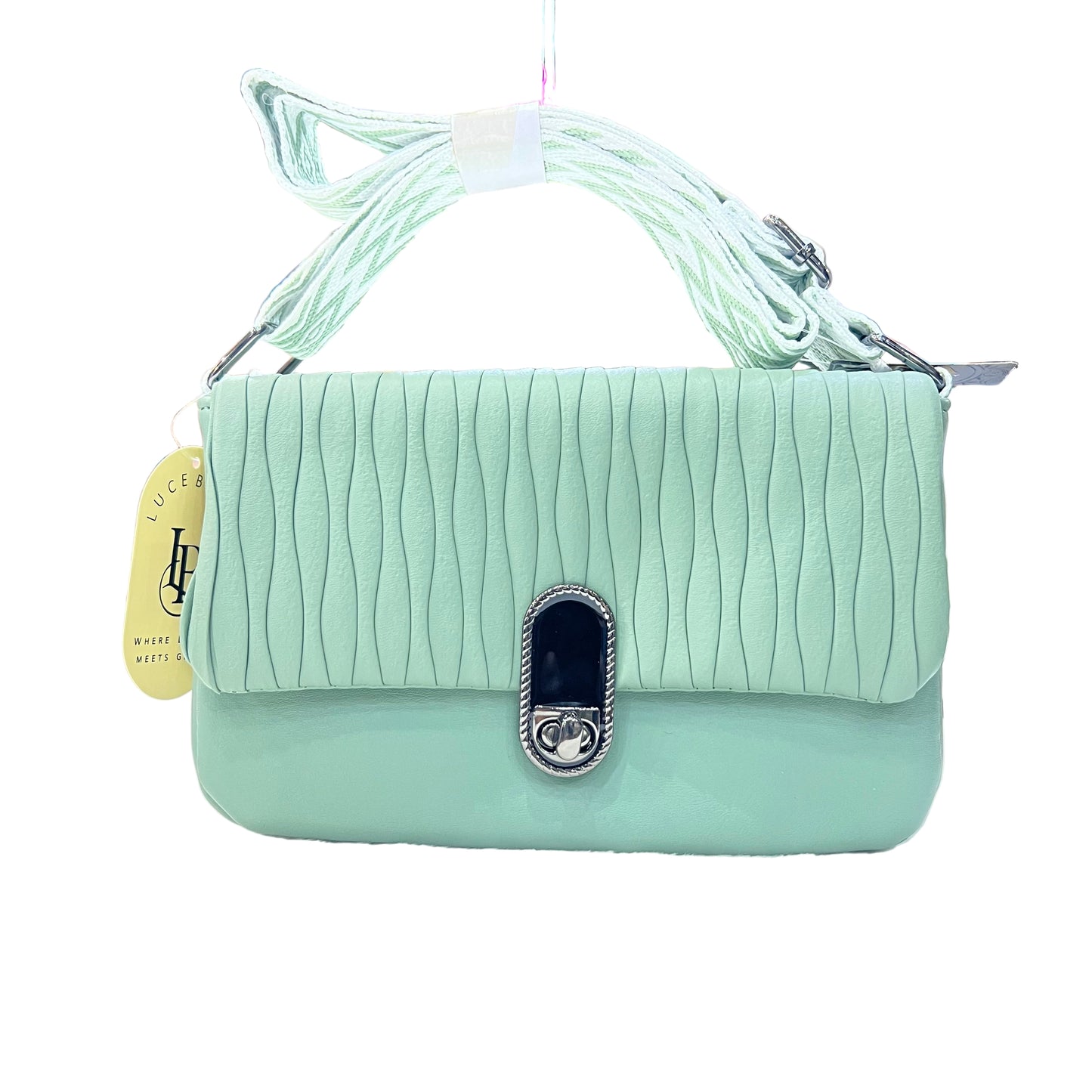 Elegant Pleated Shoulder Bag | Ladies Quilted Crossbody with Statement Lock SA jewelry pk