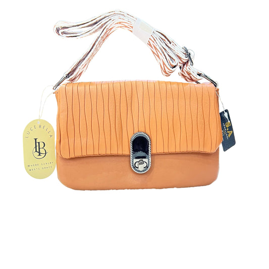 Elegant Pleated Shoulder Bag | Ladies Quilted Crossbody with Statement Lock SA jewelry pk