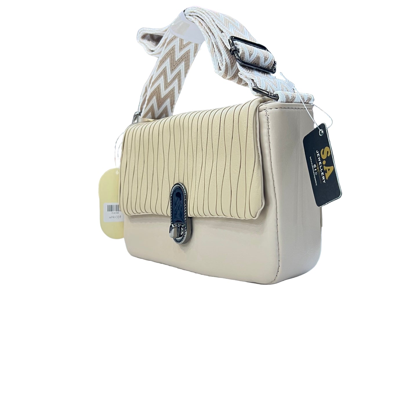 Elegant Pleated Shoulder Bag | Ladies Quilted Crossbody with Statement Lock SA jewelry pk