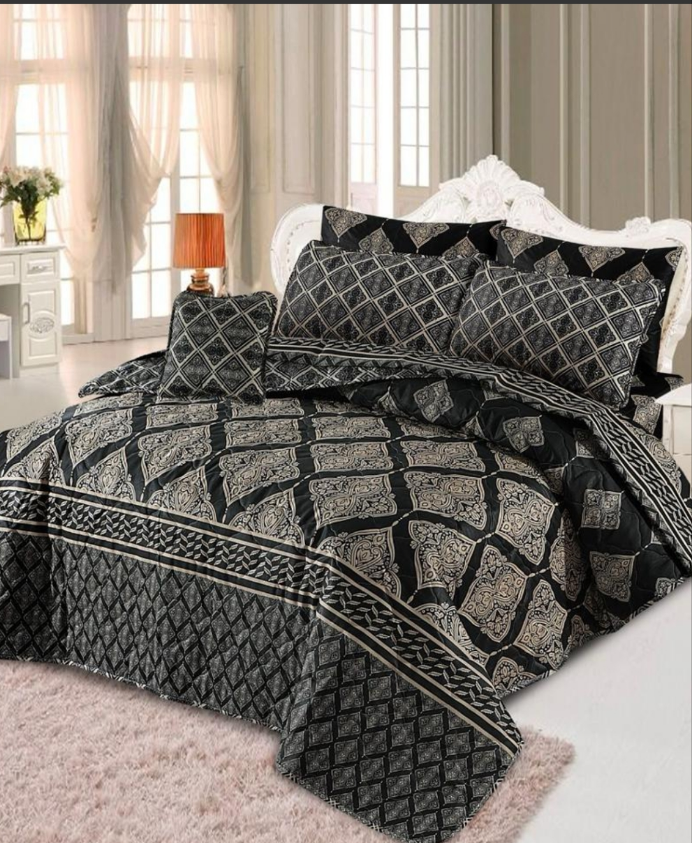 Luxury Cotton 7 Pcs Comforter Set – Soft, Breathable & Elegant Bedding for All Seasons SA Jewelry Pk