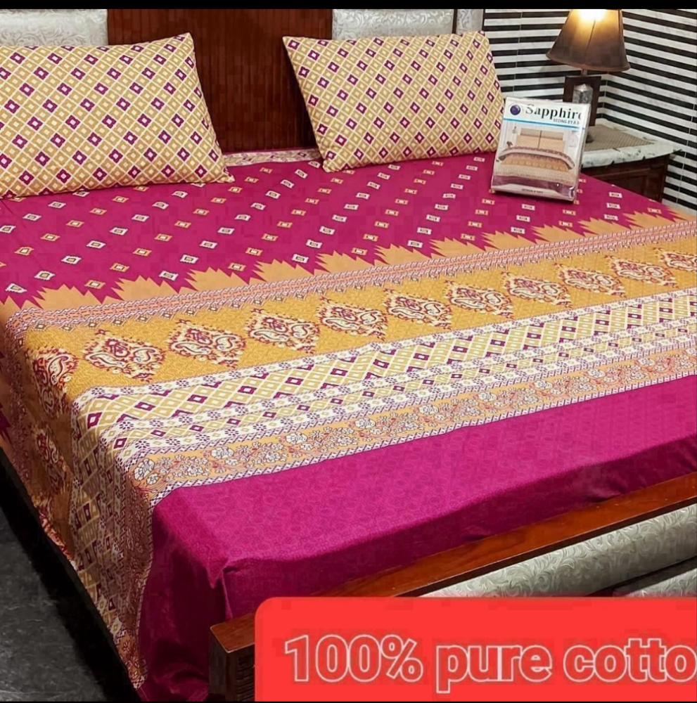 Cotton bed sheets