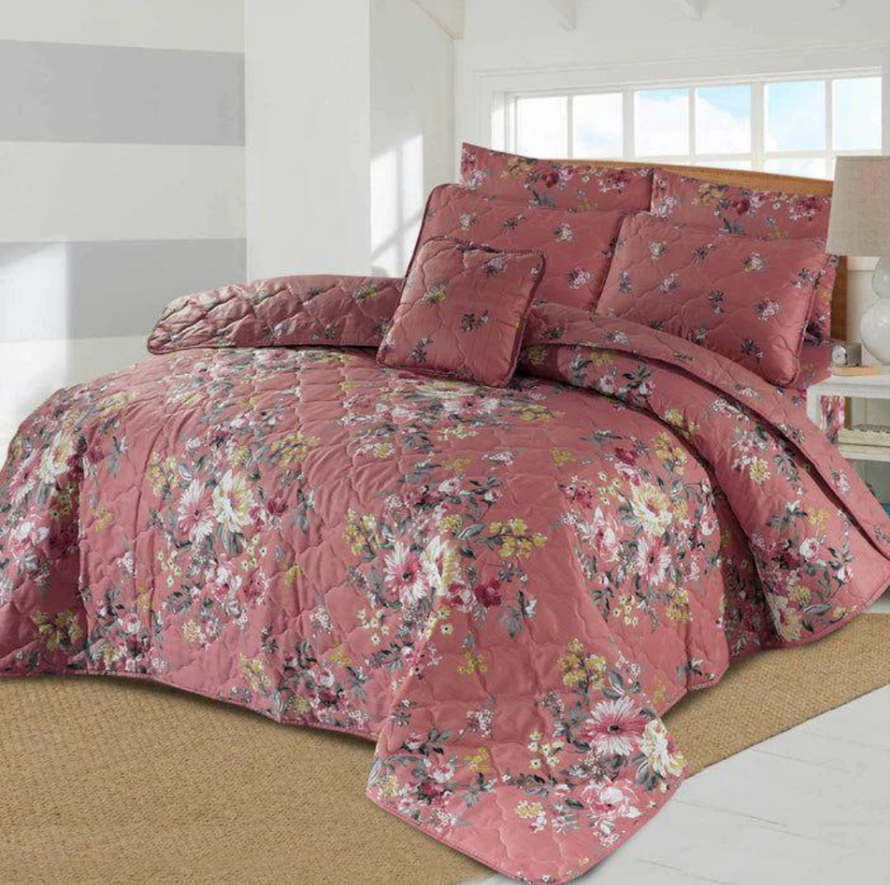 Luxury Cotton 7 Pcs Comforter Set – Soft, Breathable & Elegant Bedding for All Seasons SA Jewelry Pk